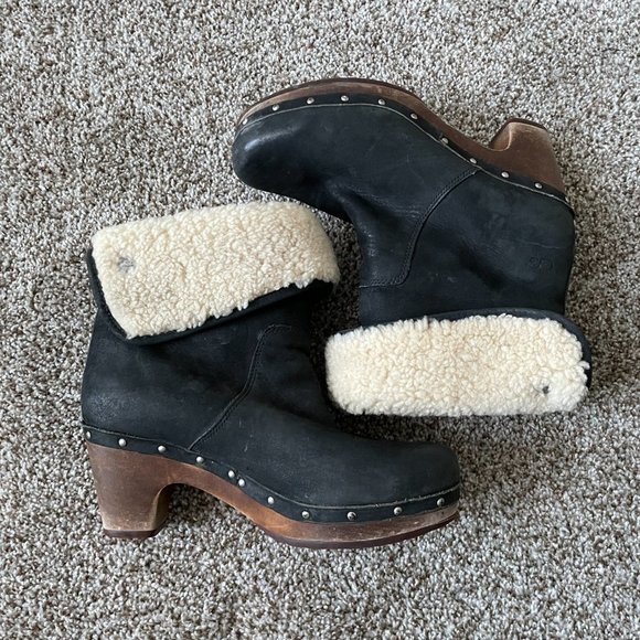 UGG | Lynnea Heeled Shearling Boot - Picture 10 of 14